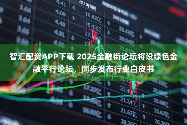 智汇配资APP下载 2025金融街论坛将设绿色金融平行论坛,同步发布行业白皮书